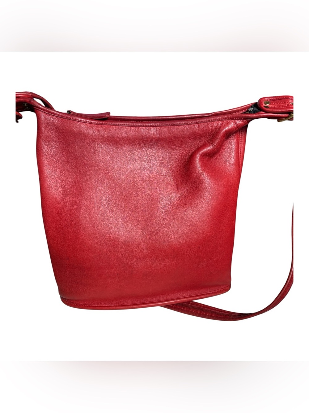 Vintage Coach Slim Duffle, Red